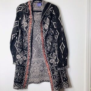 Michelle Noelle medium hoody cardigan wool multicolor women